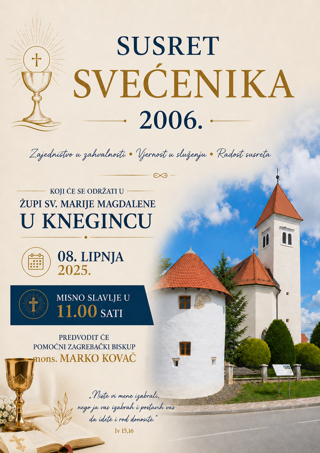 PLAKAT SUSRETA SVEĆENIKA U KNEGINCU
